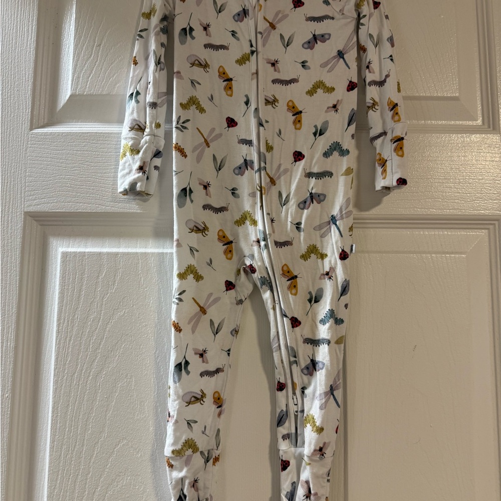 Charming Bug Print Kids Footie